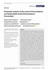 Proteomic analysis of the venom of the predatory ant Pachycondyla striata (Hymenoptera: Formicidae) Cover Page