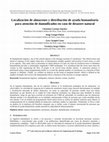 Research paper thumbnail of Localización de almacenes y distribución de ayuda humanitaria para atención de damnificados en caso de desastre natural