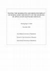 Testing The Moderated And Mediated Impact Of Human Asset Specificity On The Sourcing Of Application Software Services Cover Page