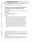 Posttraumatic stress disorder and relationship functioning: A comprehensive review and organizational framework Cover Page