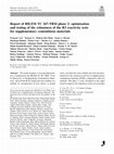 Report of RILEM TC 267-TRM phase 2: optimization and testing of the robustness of the R3 reactivity tests for supplementary cementitious materials Cover Page