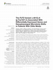 The FUT2 Variant c.461G&gt;A (p.Trp154*) Is Associated With Differentially Expressed Genes and Nasopharyngeal Microbiota Shifts in Patients With Otitis Media Cover Page