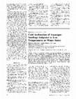 Cold Acclimation of Asparagus Seedlings Subjected to Low Temperatures or Water Stress Cover Page