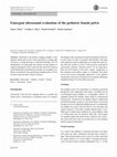 Emergent ultrasound evaluation of the pediatric female pelvis Cover Page