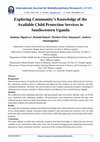 Exploring Community’s Knowledge of the Available Child Protection Services in Southwestern Uganda Cover Page