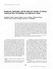 Research paper thumbnail of Religiosity, Spirituality, and the Subjective Quality of African American Men's Friendships: An Exploratory Study