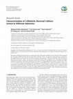 Characterization of Cellulolytic Bacterial Cultures Grown in Different Substrates Cover Page