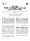 The 2014 Atrial Fibrillation Guidelines Companion: A Practical Approach to the Use of the Canadian Cardiovascular Society Guidelines Cover Page