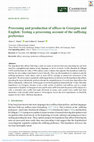 Research paper thumbnail of Processing and production of affixes in Georgian and English: Testing a processing account of the suffixing preference