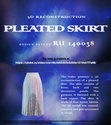 PLEATED SKIRT. 3D MODEL. DESIGN PATENT RU 140038. VIDEO Cover Page