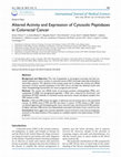 Altered Activity and Expression of Cytosolic Peptidases in Colorectal Cancer Cover Page