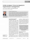 Under pressure: future prospects in hypertension management Cover Page