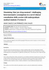 Simulating ‘that jaw drop moment’: challenging heteronormative assumptions in a novel clinical consultation skills session with undergraduate medical students [Version 2] Cover Page