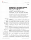 Body Image Concerns in Patients With Head and Neck Cancer: A Longitudinal Study Cover Page