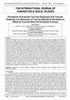 Perception of Graduate Tourism Employees and Tourism Employers on Relevance of Tourism Education Attributes to Effective Tourism Work Performance in Kenya Cover Page