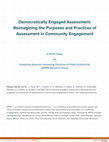 Democratically Engaged Assessment: Reimagining the Purposes and Practices of Assessment in Community Engagement Cover Page