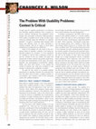 The problem with usability problems Cover Page