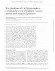 Zooplankton and ichthyoplankton communities in a temperate estuary: spatial and temporal patterns Cover Page