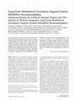 Research paper thumbnail of Long-term mechanical circulatory support system reliability recommendation