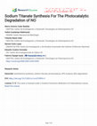 Sodium Titanate Synthesis For The Photocatalytic Degradation of NO Cover Page