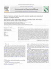 Effect of mercury and gold on growth, nutrient uptake, and anatomical changes in Chilopsis linearis Cover Page