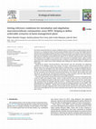 Setting reference conditions for mesohaline and oligohaline macroinvertebrate communities sensu WFD: Helping to define achievable scenarios in basin management plans Cover Page