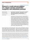 Research paper thumbnail of Nemacol is a Small Molecule Inhibitor of C. elegans Vesicular Acetylcholine Transporter with Anthelmintic Potential