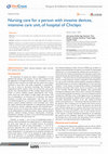 Nursing care for a person with invasive devices, intensive care unit, of hospital of Chiclayo Cover Page