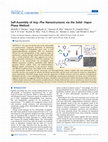 Research paper thumbnail of Self-Assembly of Arg–Phe Nanostructures via the Solid–Vapor Phase Method