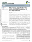 Polycaprolactone fibers with self-assembled peptide micro/nanotubes: a practical route towards enhanced mechanical strength and drug delivery applications Cover Page