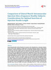 Comparison of Gluteal Muscle Intramuscular Injection Sites of Japanese Healthy Subjects: Considerations for Optimal Insertion of Injection Needle Length Cover Page