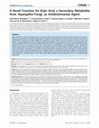 A Novel Function for Kojic Acid, a Secondary Metabolite from Aspergillus Fungi, as Antileishmanial Agent Cover Page