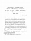 Research paper thumbnail of Dynamics of a chlorophyll dimer in collective and local thermal environments