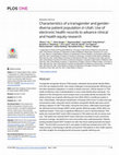 Characteristics of a transgender and gender-diverse patient population in Utah: Use of electronic health records to advance clinical and health equity research Cover Page