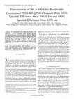 Transmission of 96 $\,\times\,$100-Gb/s Bandwidth-Constrained PDM-RZ-QPSK Channels With 300% Spectral Efficiency Over 10610 km and 400% Spectral Efficiency Over 4370 km Cover Page