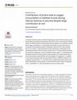 Contribution of proton leak to oxygen consumption in skeletal muscle during intense exercise is very low despite large contribution at rest Cover Page