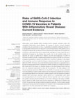 Risks of SARS-CoV-2 Infection and Immune Response to COVID-19 Vaccines in Patients With Inflammatory Bowel Disease: Current Evidence Cover Page