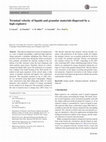 Terminal velocity of liquids and granular materials dispersed by a high explosive Cover Page