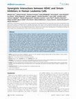 Synergistic Interactions between HDAC and Sirtuin Inhibitors in Human Leukemia Cells Cover Page