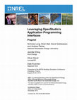 Leveraging Openstudio’s Application Programming Interfaces Cover Page