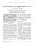 Brain Correlates of Lane Changing Reaction Time in Simulated Driving Cover Page