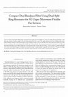 Compact Dual Bandpass Filter Using Dual-Split Ring Resonator for 5G Upper Microwave Flexible Use Services Cover Page