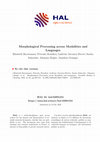 Morphological Processing across Modalities and Languages Cover Page