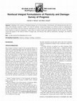 Nonlocal Integral Formulations of Plasticity and Damage: Survey of Progress Cover Page