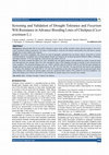 Screening and Validation of Drought Tolerance and Fusarium Wilt Resistance in Advance Breeding Lines of Chickpea (Cicer arietinum L Cover Page