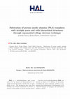 Fabrication of porous anodic alumina (PAA) templates with straight pores and with hierarchical structures through exponential voltage decrease technique Cover Page