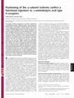 Positioning of the α-subunit isoforms confers a functional signature to γ-aminobutyric acid type A receptors Cover Page