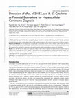 Detection of sFas, sCD137, and IL-27 Cytokines as Potential Biomarkers for Hepatocellular Carcinoma Diagnosis Cover Page