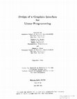 Design of a Graphics Interface for Linear Programming Cover Page