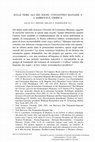 Research paper thumbnail of ‘Sulle nere ali dei sogni: ambiguità onirica e romanzo bizantino. Costantino Manasse, Aristandro e Callitea, fr. 47’, Byzantinische Zeitschrift 103/2 (2011) 679-698.